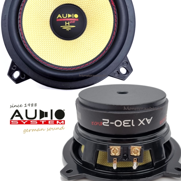 Audio System AX130-2 EVO2 13cm Tieftöner Mitteltöner Kicker Lautsprecher 130mm 400 Watt AX 130